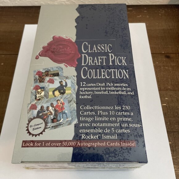 1991 Classic Draft Pick Collection Wax Pack Box FRENCH Language - Picture 1 of 3